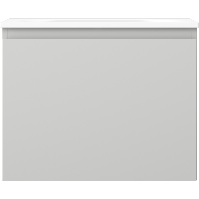 Mexen Orio kúpeľňová skriňa 60 cm s umývadlom Vela, 1 zásuvka, sivá matná/biela matná - 91A10-06047-1-BF62-W23M01