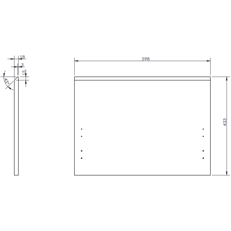 Mexen Orio kúpeľňová skrinka 60 cm s umývadlom Vela, 1 zásuvka, grafit mat/biela mat - 91A10-06047-1-BF66-W23M01