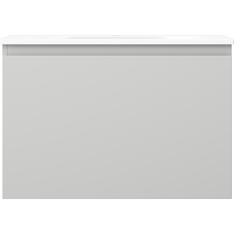 Mexen Orio kúpeľňová skrinka 70 cm s umývadlom Vela, 1 zásuvka, sivá matná/biela matná - 91A10-07047-1-BF62-W23M01