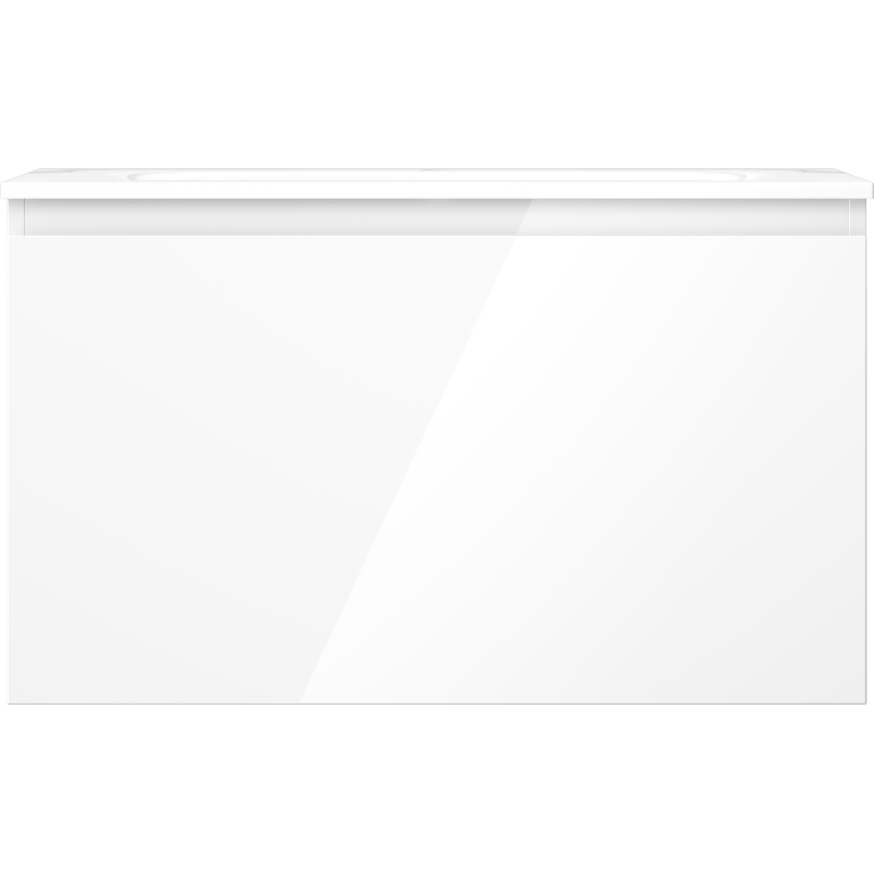 Mexen Orio kúpeľňová skrinka 80 cm s umývadlom Vela, 1 zásuvka, biela lesk - 91A10-08047-1-BF00-W23M00