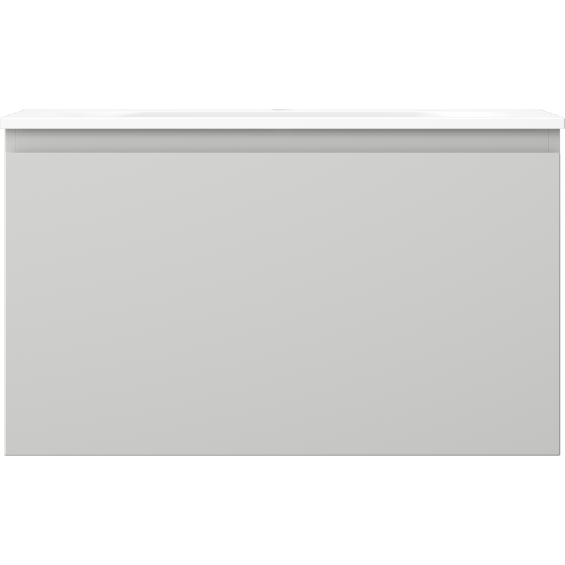 Mexen Orio kúpeľňová skrinka 80 cm s umývadlom Vela, 1 zásuvka, sivá matná/biela matná - 91A10-08047-1-BF62-W23M01