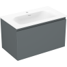 Mexen Orio kúpeľňová skrinka 80 cm s umývadlom Vela, 1 zásuvka, grafit mat/biela mat - 91A10-08047-1-BF66-W23M01