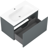 Mexen Orio kúpeľňová skrinka 80 cm s umývadlom Vela, 1 zásuvka, grafit mat/biela mat - 91A10-08047-1-BF66-W23M01