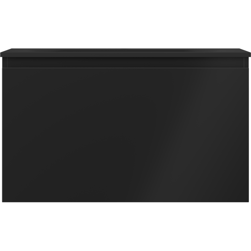 Mexen Orio kúpeľňová skrinka 80 cm s umývadlom Vela, 1 zásuvka, čierna matná - 91A10-08047-1-BF71-W23M71