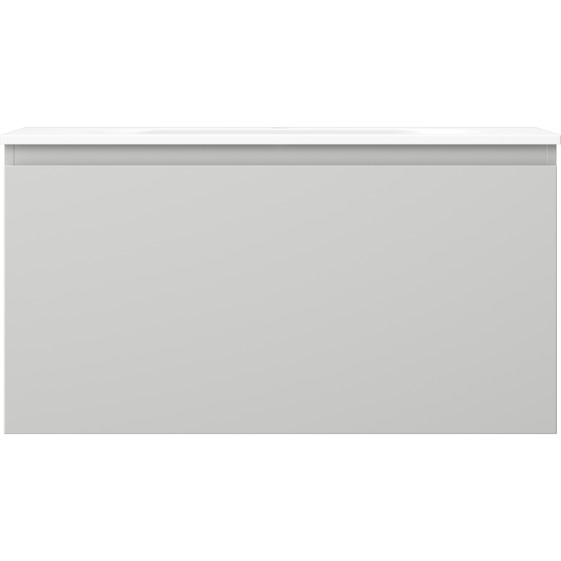 Mexen Orio kúpeľňová skrinka 90 cm s umývadlom Vela, 1 zásuvka, sivá matná/biela matná - 91A10-09047-1-BF62-W23M01