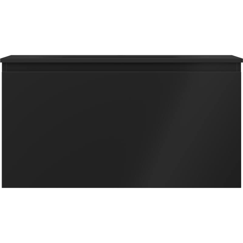 Mexen Orio kúpeľňová skrinka 90 cm s umývadlom Vela, 1 zásuvka, čierna matná - 91A10-09047-1-BF71-W23M71