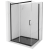 Mexen Omega posuvná sprchová kabína 120 x 90 cm, transparentná, čierna + sprchová vanička Flat, čierna - 825-120-090-70-00-4070?