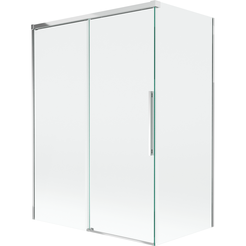 Mexen Rox vaňová zástenka 2-krídlová posuvná 120 + 70 x 150 cm, transparentná, chróm - 8C9-120-070-01-00