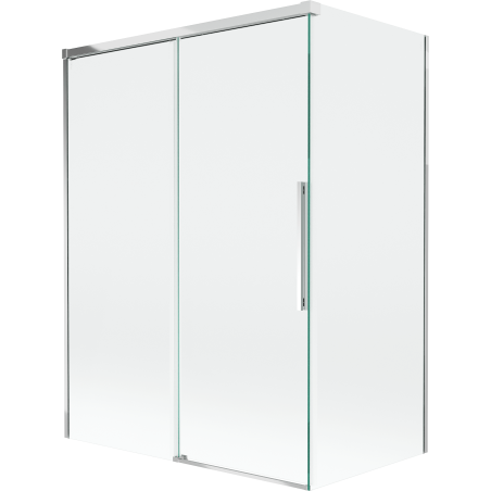 Mexen Rox vaňová zástenka 2-krídlová posuvná 120 + 70 x 150 cm, transparentná, chróm - 8C9-120-070-01-00
