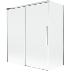 Mexen Rox sprchová zásteny dvojakrydlové posuvné 140 + 70 x 150 cm, transparentné, chróm - 8C9-140-070-01-00