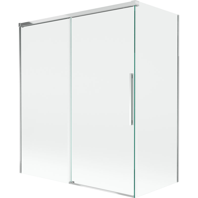 Mexen Rox vaňová zástena 2-dielna posuvná 140 + 70 x 150 cm, transparentná, chróm - 8C9-140-070-01-00