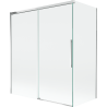 Mexen Rox sprchová zásteny dvojakrydlové posuvné 140 + 70 x 150 cm, transparentné, chróm - 8C9-140-070-01-00