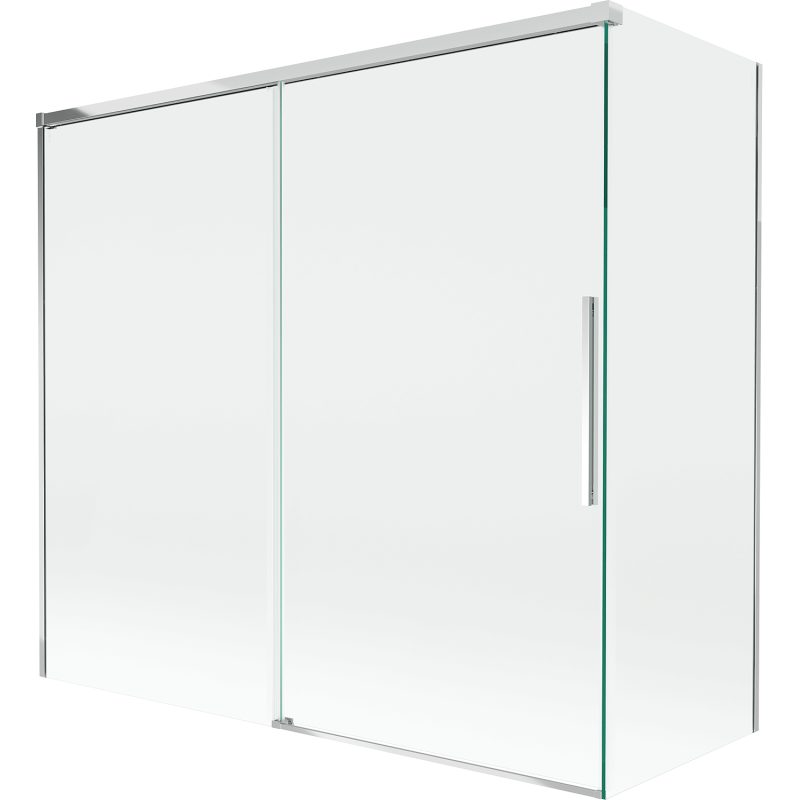 Mexen Rox parný panel na vaňu 2-dielny posuvný 170 + 70 x 150 cm, transparentný, chróm - 8C9-170-070-01-00