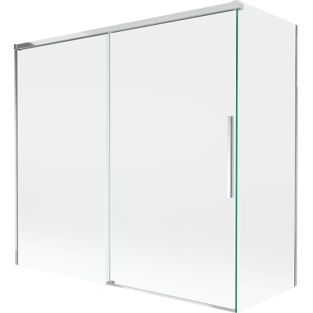 Mexen Rox parný panel na vaňu 2-dielny posuvný 170 + 70 x 150 cm, transparentný, chróm - 8C9-170-070-01-00
