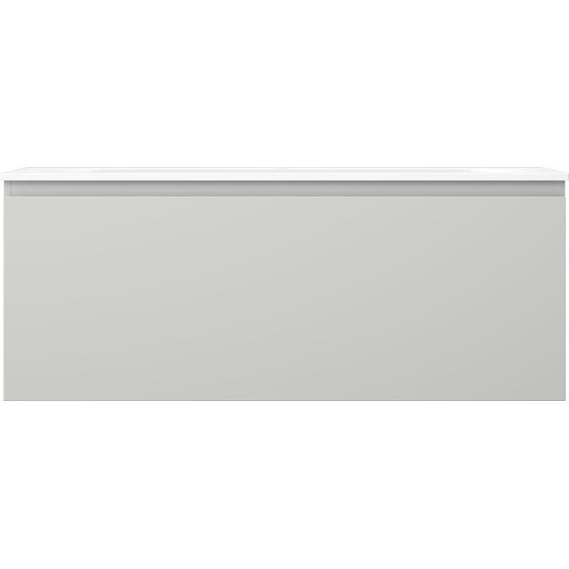 Mexen Orio kúpeľňová skrinka 120 cm s umývadlom Vela, 1 zásuvka, sivá matná/biela matná - 91A10-12047-1-BF62-W23M01