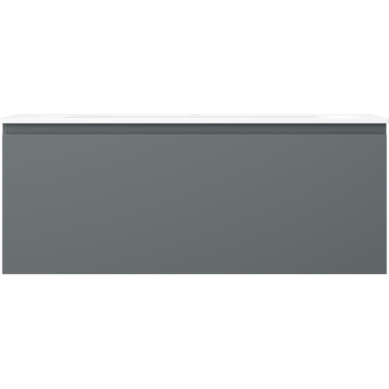 Mexen Orio kúpeľňová skrinka 120 cm s umývadlom Vela, 1 zásuvka, grafit mat/biela mat - 91A10-12047-1-BF66-W23M01