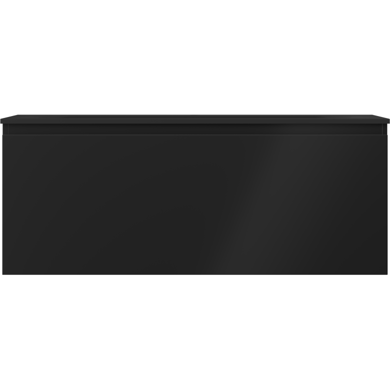 Mexen Orio kúpeľňová skrinka 120 cm s umývadlom Vela, 1 zásuvka, čierny mat - 91A10-12047-1-BF71-W23M71
