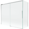 Mexen Rox sprchová zástena na vaňu 2-krídlová posuvná 180 + 90 x 150 cm, transparentná, chróm - 8C9-180-090-01-00
