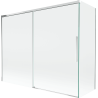 Mexen Rox sprchová zástenana vaňu 2-krídlová posuvná 190 + 90 x 150 cm, transparentná, chróm - 8C9-190-090-01-00