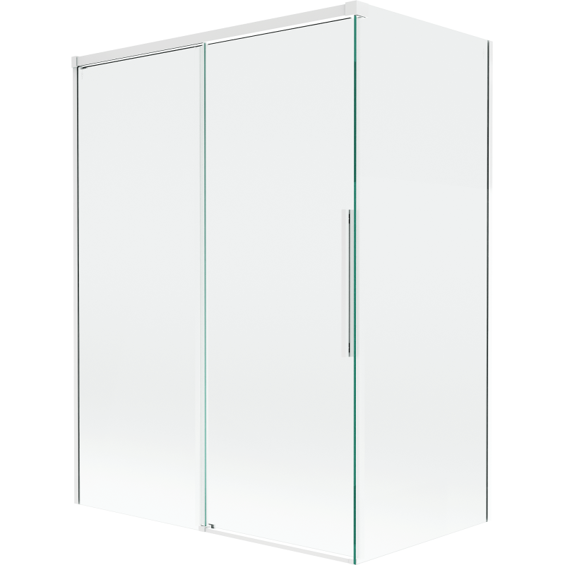 Mexen Rox sprchová zástenna dvojkrídlová posuvná 120 + 70 x 150 cm, transparentná, biela - 8C9-120-070-20-00