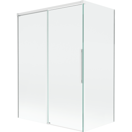 Mexen Rox sprchová zástenna dvojkrídlová posuvná 120 + 70 x 150 cm, transparentná, biela - 8C9-120-070-20-00