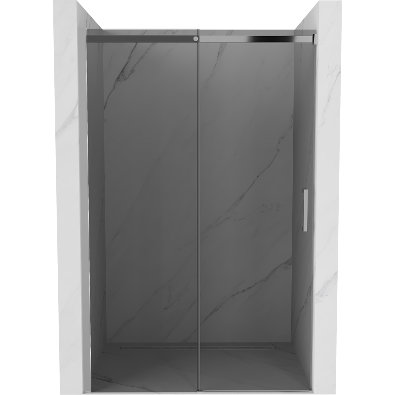 Mexen Omega posuvné sprchové dvere 140 cm, grafit, chróm - 825-140-000-01-40