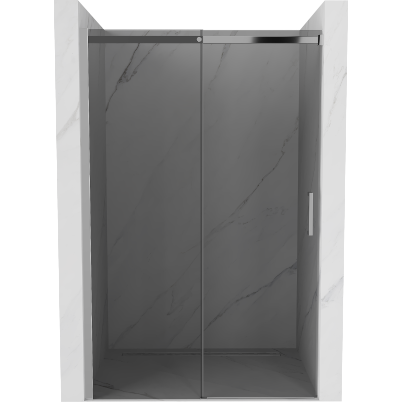 Mexen Omega posuvné sprchové dvere 160 cm, grafit, chróm - 825-160-000-01-40