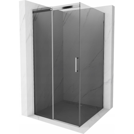 Mexen Omega sprchovací kút posuvný 100 x 100 cm, grafit, chróm - 825-100-100-01-40