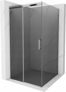 Mexen Omega sprchovací kút posuvný 100 x 100 cm, grafit, chróm - 825-100-100-01-40