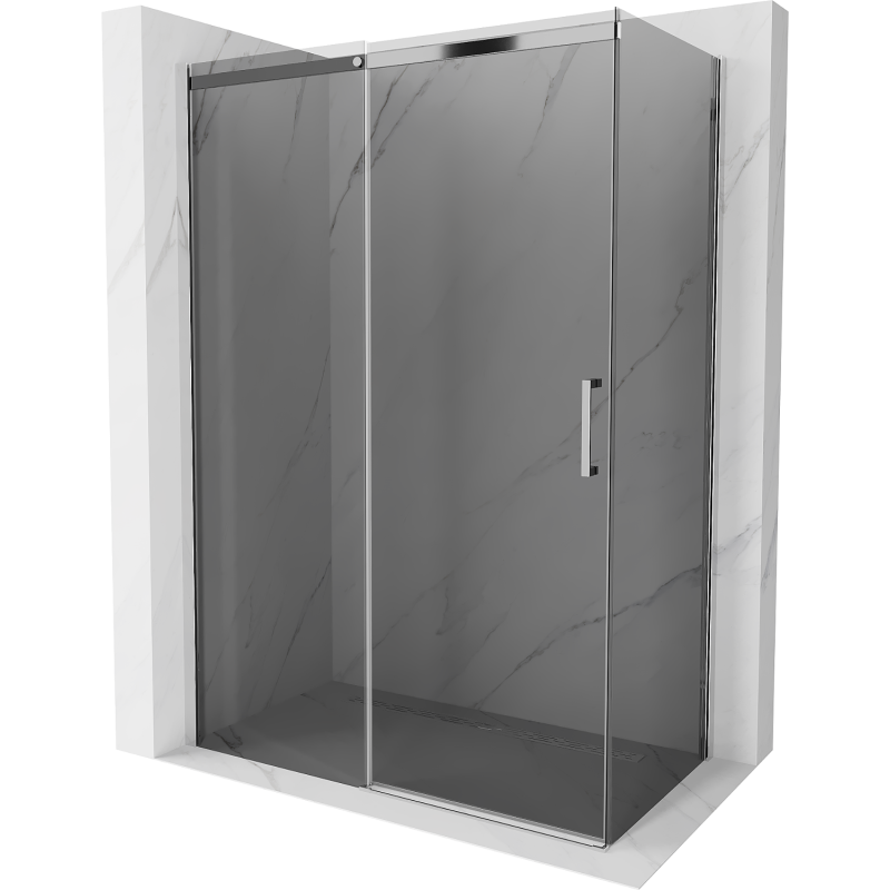 Mexen Omega zasúvacia sprchová kabína 130 x 70 cm, grafit, chróm - 825-130-070-01-40