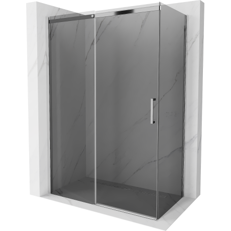 Mexen Omega zasúvacia sprchová kabína 130 x 70 cm, grafit, chróm - 825-130-070-01-40