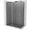 Mexen Omega rozťahovacia sprchová kabína 130 x 70 cm, grafit, chróm - 825-130-070-01-40
