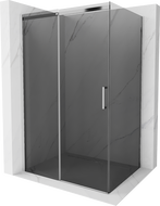 Mexen Omega zasúvacia sprchová kabína 130 x 80 cm, grafit, chróm - 825-130-080-01-40