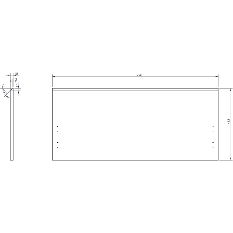 Mexen Rivel kúpeľňová skrinka 100 cm s umývadlom Vela, 1 zásuvka, vrúbkovaná, grafit mat/biela mat