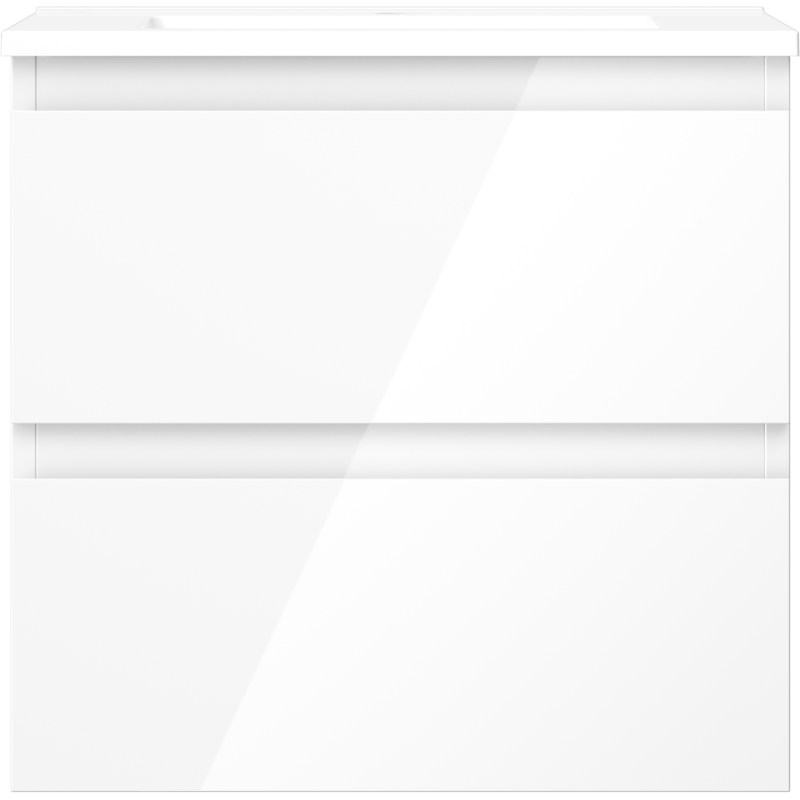 Mexen Orio kúpeľňová skrinka 50 cm s umývadlom Otis, 2 zásuvky, biely lesk - 91A10-05047-2-BFF00-W18M00