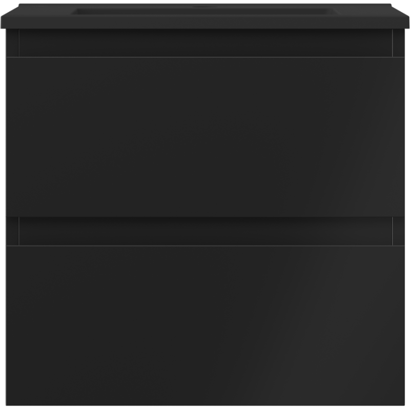 Mexen Orio kúpeľňová skrinka 50 cm s umývadlom Otis, 2 zásuvky, čierna mat - 91A10-05047-2-BFF71-W18M71