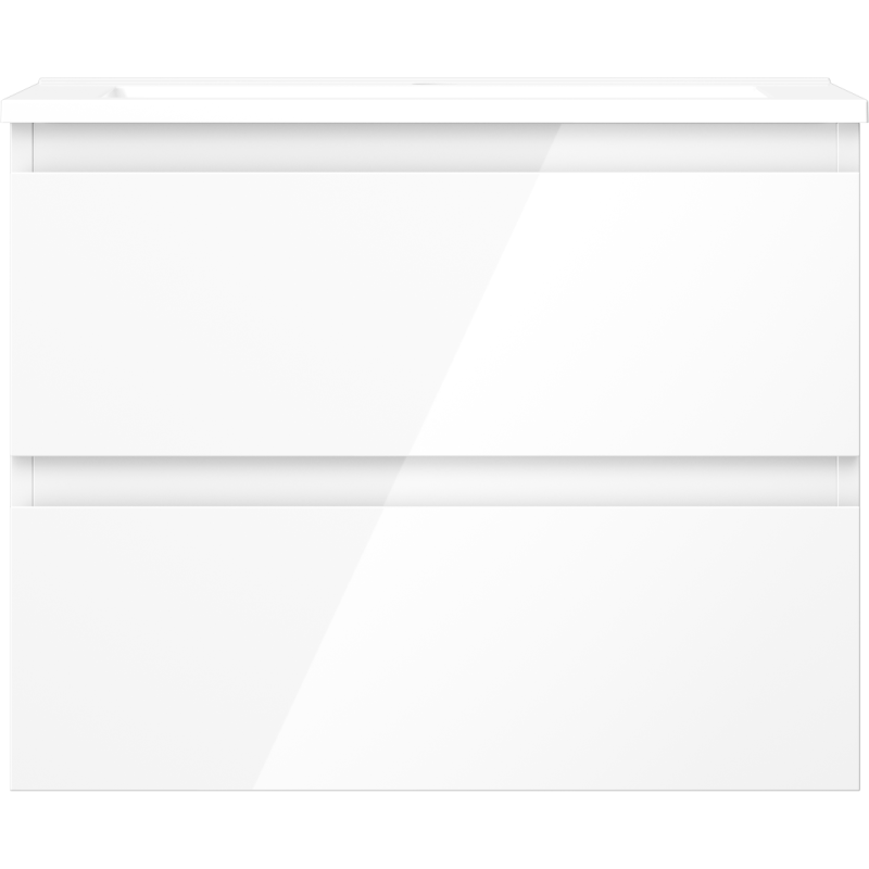 Mexen Orio kúpeľňová skrinka 60 cm s umývadlom Otis, 2 zásuvky, biely lesk - 91A10-06047-2-BFF00-W18M00