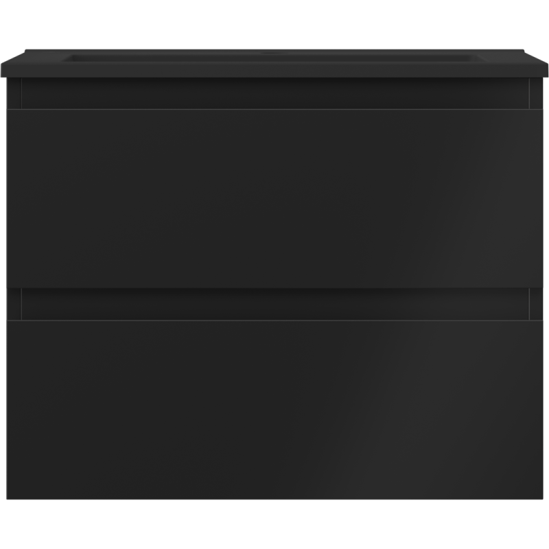 Mexen Orio kúpeľňová skrinka 60 cm s umývadlom Otis, 2 zásuvky, čierna matná - 91A10-06047-2-BFF71-W18M71