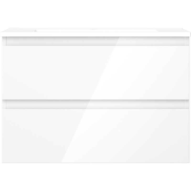 Mexen Orio kúpeľňová skrinka 70 cm s umývadlom Otis, 2 zásuvky, biela lesk - 91A10-07047-2-BFF00-W18M00