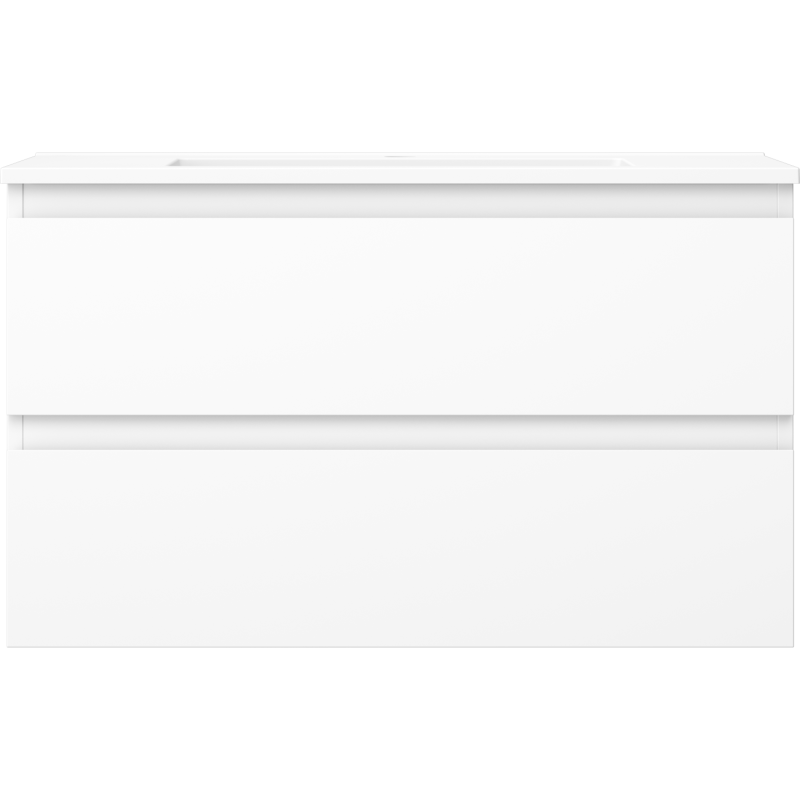 Mexen Orio kúpeľňová skrinka 80 cm s umývadlom Otis, 2 zásuvky, biela matná - 91A10-08047-2-BFF01-W18M01