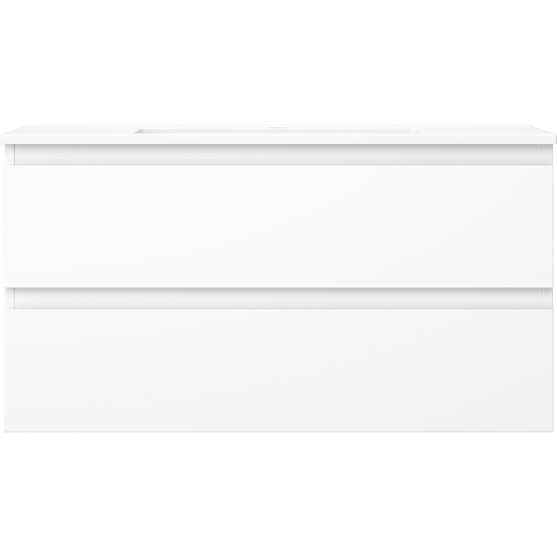 Mexen Orio kúpeľňová skrinka 90 cm s umývadlom Otis, 2 zásuvky, biela matná - 91A10-09047-2-BFF01-W18M01