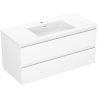 Mexen Orio kúpeľňová skrinka 100 cm s umývadlom Otis, 2 zásuvky, biela mat - 91A10-10047-2-BFF01-W18M01