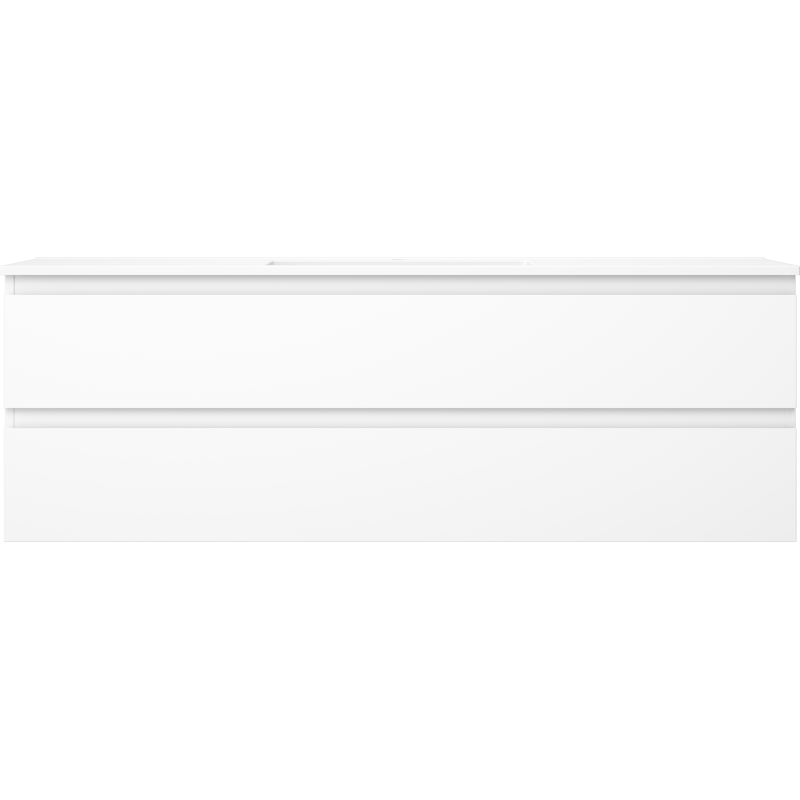 Mexen Orio kúpeľňová skrinka 140 cm s umývadlom Otis, 2 zásuvky, biela matná - 91A10-14047-2-BFF01-W18M01