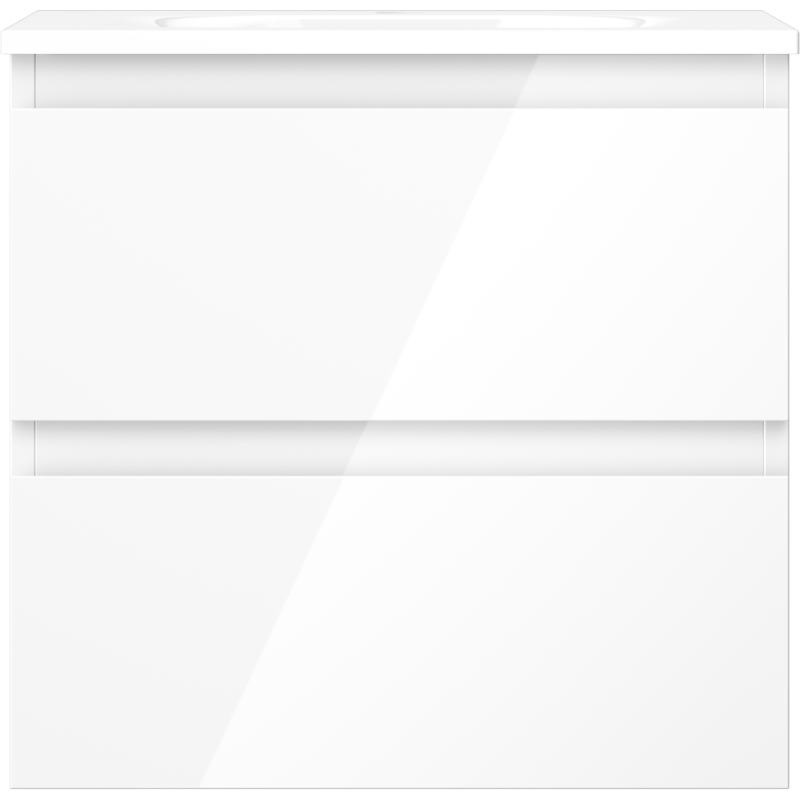 Mexen Orio kúpeľňová skrinka 50 cm s umývadlom Vela, 2 zásuvky, biela lesk - 91A10-05047-2-BFF00-W23M00