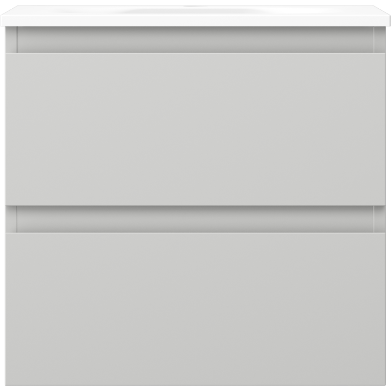 Mexen Orio kúpeľňová skrinka 50 cm s umývadlom Vela, 2 zásuvky, sivá matná/biela matná - 91A10-05047-2-BFF62-W23M01