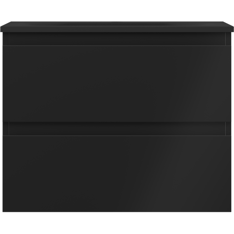 Mexen Orio kúpeľňová skrinka 60 cm s umývadlom Vela, 2 zásuvky, čierna mat - 91A10-06047-2-BFF71-W23M71