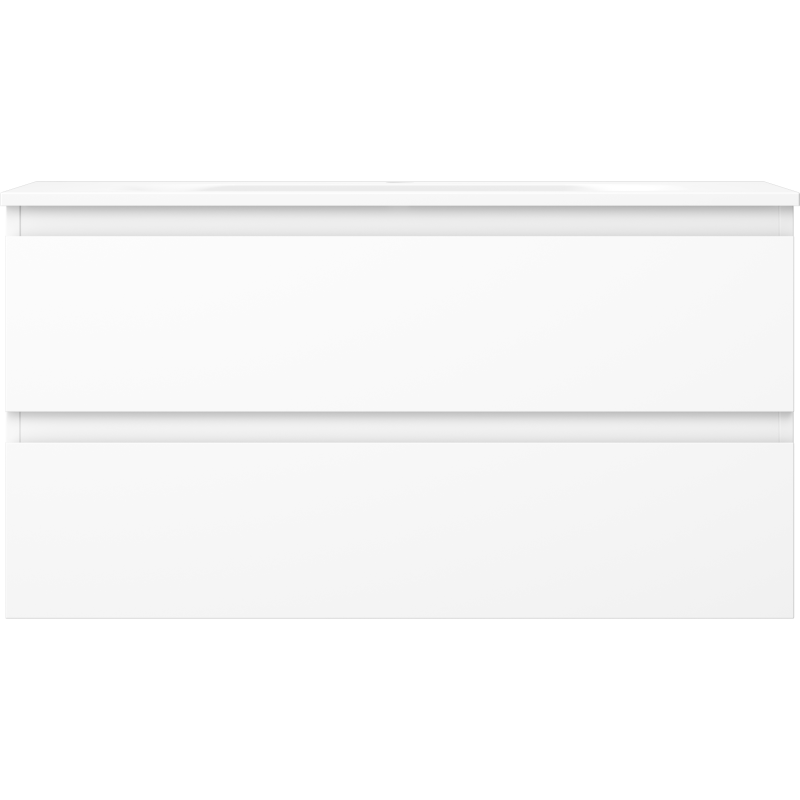 Mexen Orio kúpeľňová skrinka 90 cm s umývadlom Vela, 2 zásuvky, biela matná - 91A10-09047-2-BFF01-W23M01