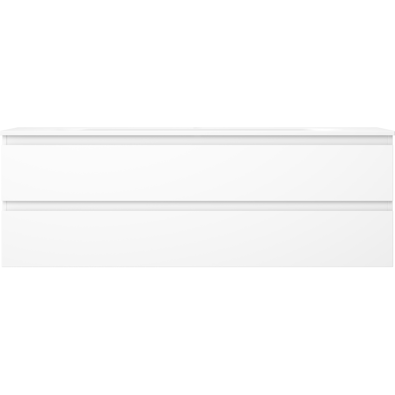 Mexen Orio kúpeľňová skrinka 140 cm s umývadlom Vela, 2 zásuvky, biela matná - 91A10-14047-2-BFF01-W23M01