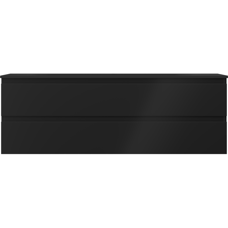 Mexen Orio kúpeľňová skrinka 140 cm s umývadlom Vela, 2 zásuvky, čierna matná - 91A10-14047-2-BFF71-W23M71