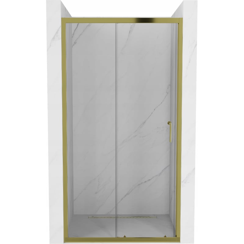 Mexen Apia posuvné sprchové dvere 105 cm, transparentné, zlaté - 845-105-000-50-00